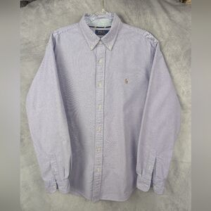 Polo Ralph Lauren Size XL Classic Fit Lavender Button Down Shirt